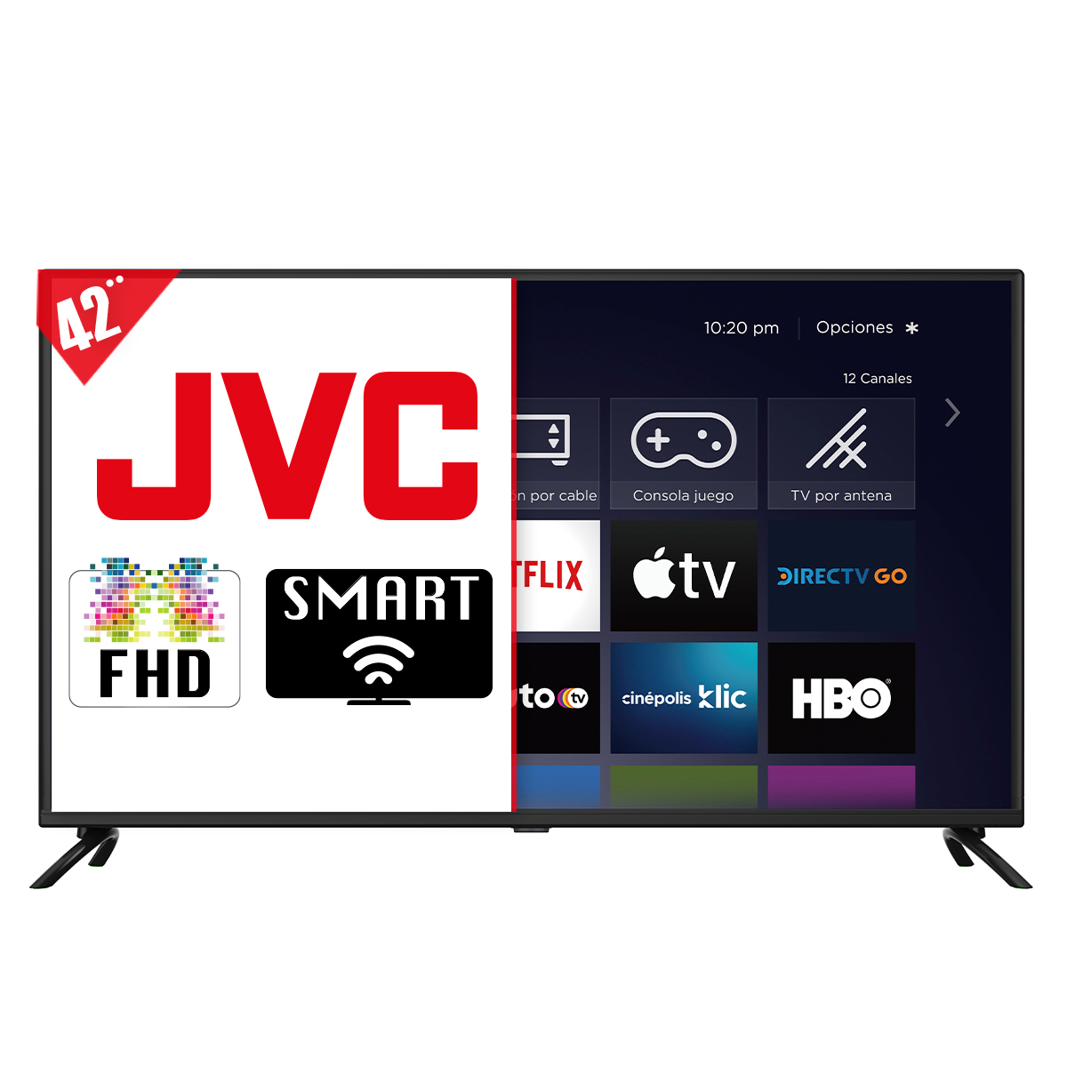 TELEVISOR JVC SI42FR 42 SMART ROKU FHD
