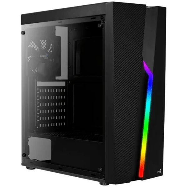 GAB AEROCOOL BOLT BLACK, RGB,ATX 3.5X2,2.5X2,2USB2.0,1USB3.0