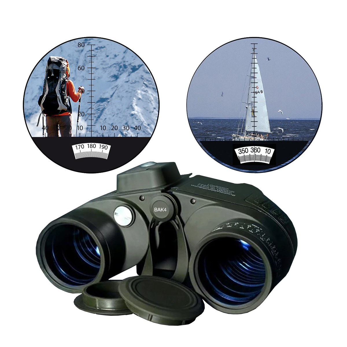 Binoculares Tácticos Quasar Qv50 Hd 10x Militar / Marino