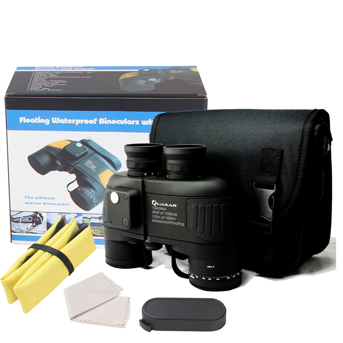 Binoculares Tácticos Quasar Qv50 Hd 10x Militar / Marino