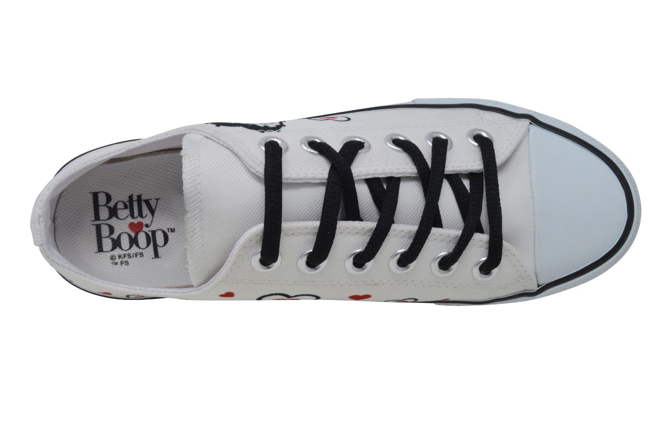 Tenis Sneakers para Dama Betty Boop Blanco BB-193604-HC