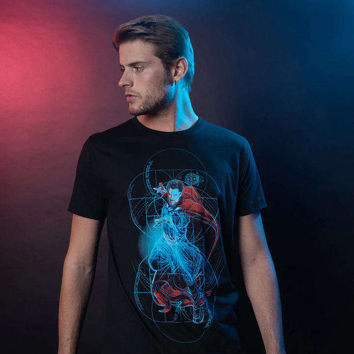 Playera Astral form Doctor Strange hombre Mascara de Látex