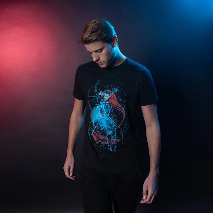 Playera Astral form Doctor Strange hombre Mascara de Látex