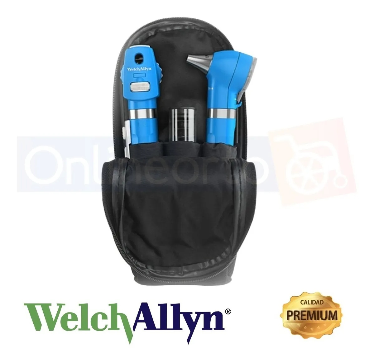 Estuche De Diagnostico Médico de Otoscopios Pocket Led 3 Lumen Welch Allyn