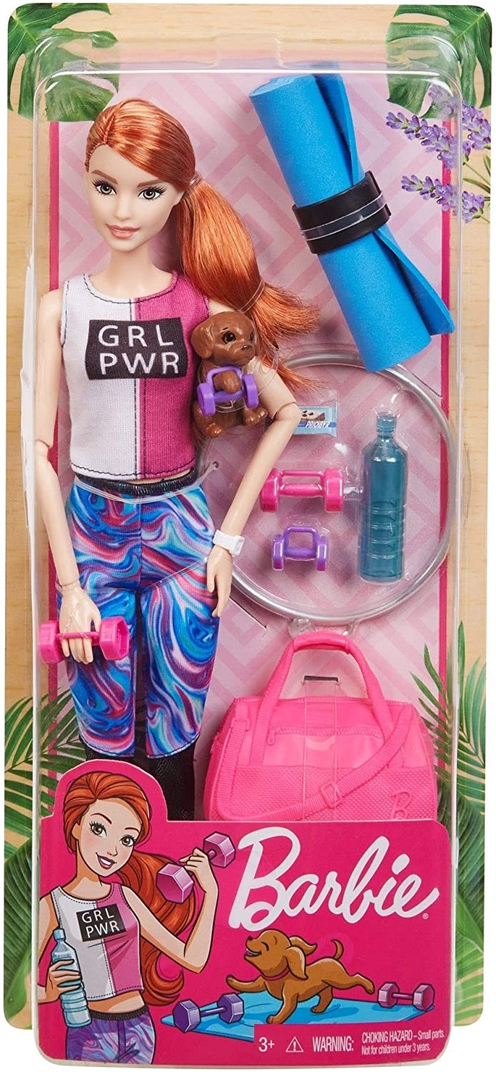 Muñeca Barbie Fashionista Día De Spa Yoga