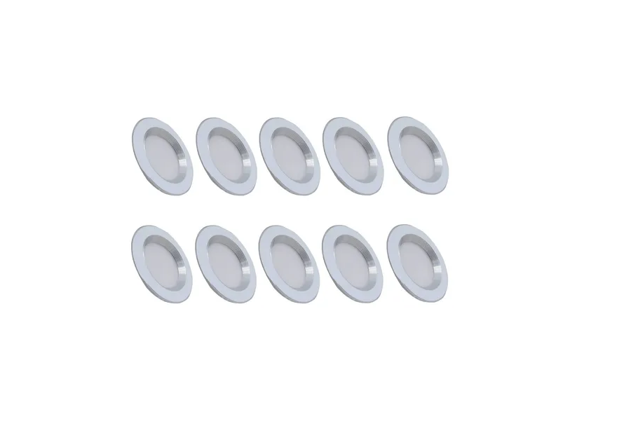 Plafon Led 9w Bote 8 Cm Luz Blanca Cálida O Neutra 10 Piezas