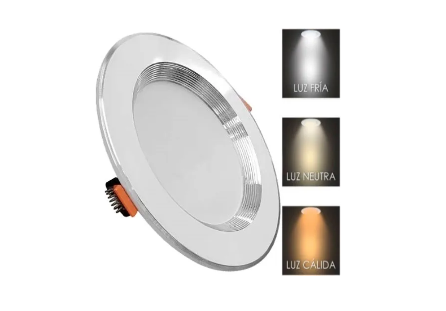 Plafon Led 9w Bote 8 Cm Luz Blanca Cálida O Neutra 10 Piezas