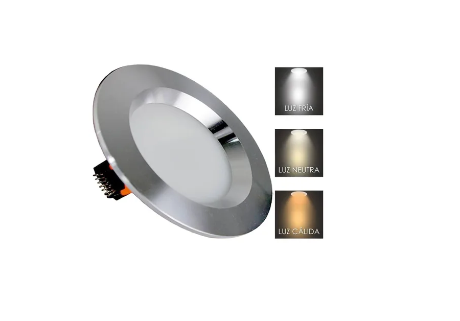 Plafon Led 9w Bote 8 Cm Luz Blanca Cálida O Neutra 10 Piezas
