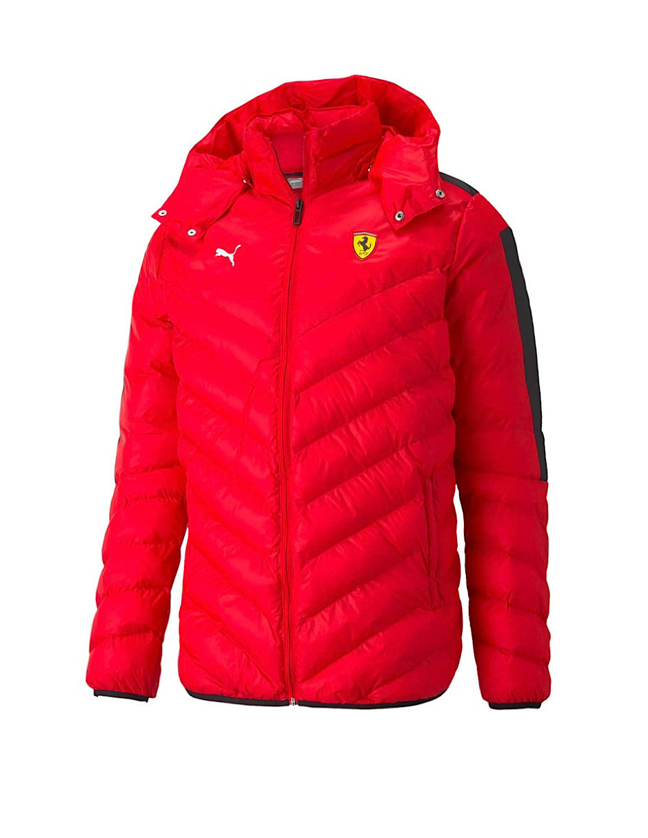CHAMARRA PUMA SCUDERIA FERRARI RACE T7 ECOLITE ROJA CON NEGRO (531655-02)