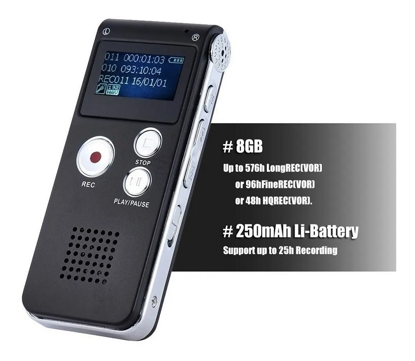 Grabadora De Audio Voz Portátil