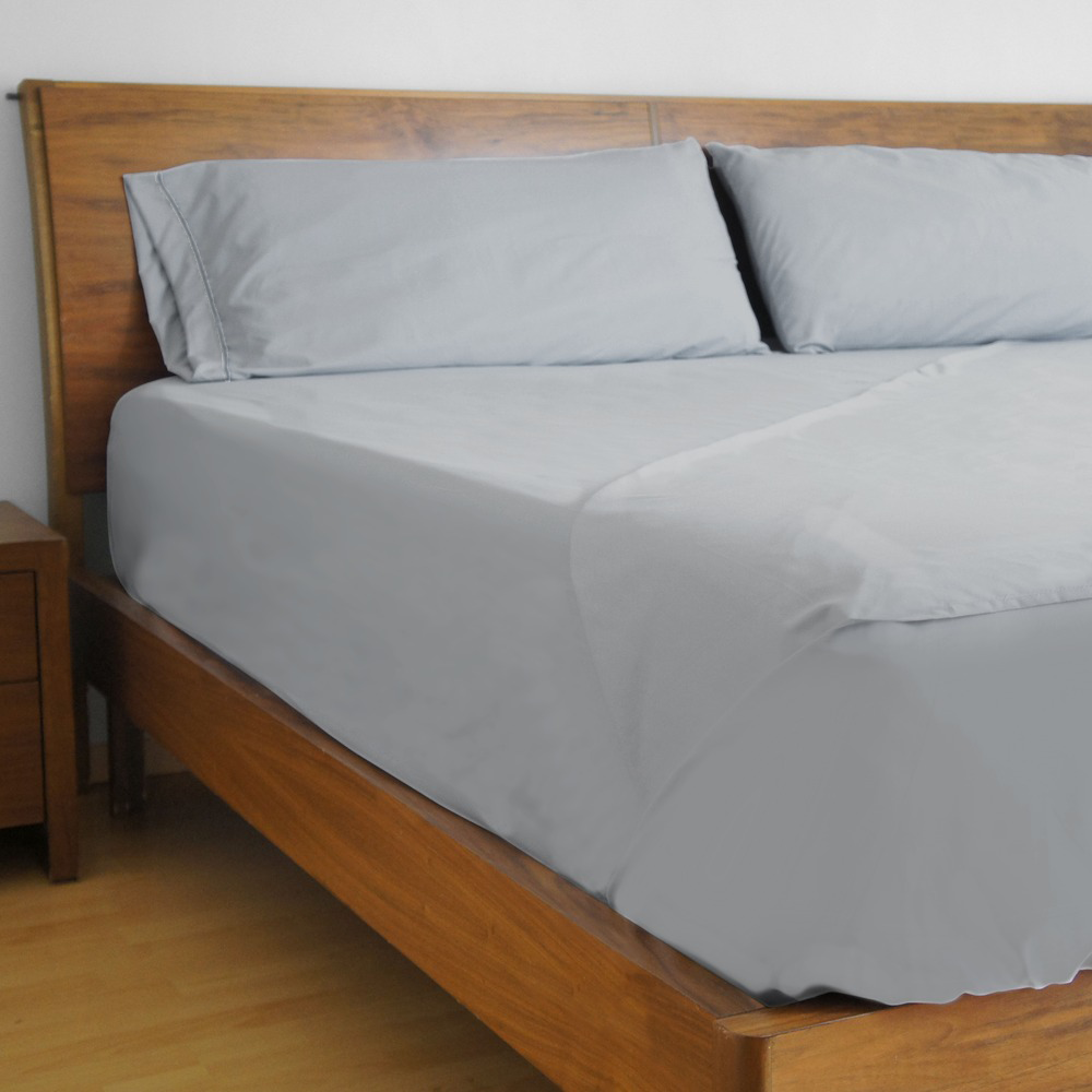 Juego de Sábanas Microfibra Koala - King Size - Gris Claro