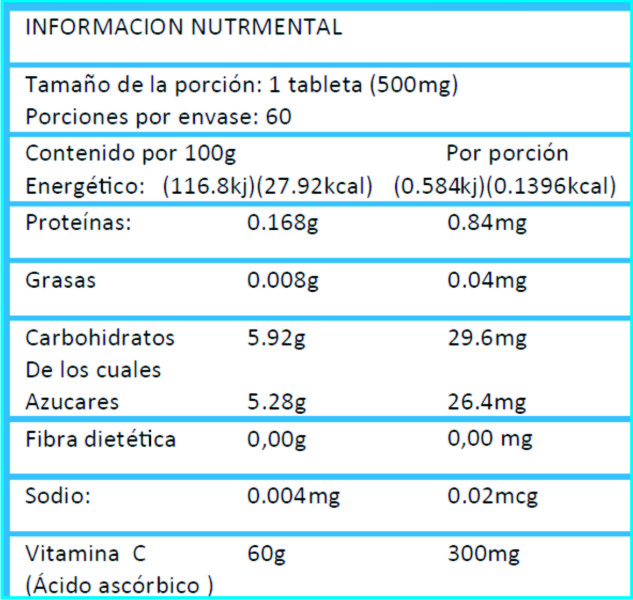 Vitamina C con pulpa de arandano