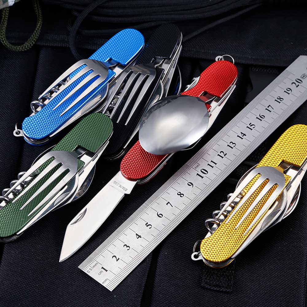 Navaja Táctica Multiherramienta 6 En 1 Senderismo Campismo