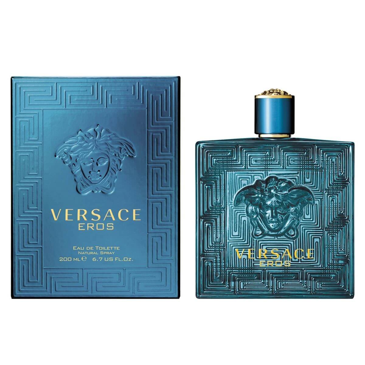 Perfume Versace Eros Pour Homme Para Hombre De Versace EDT 200ML