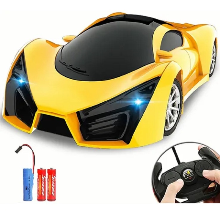 Coche Recargable De Control Remoto Amarillo
