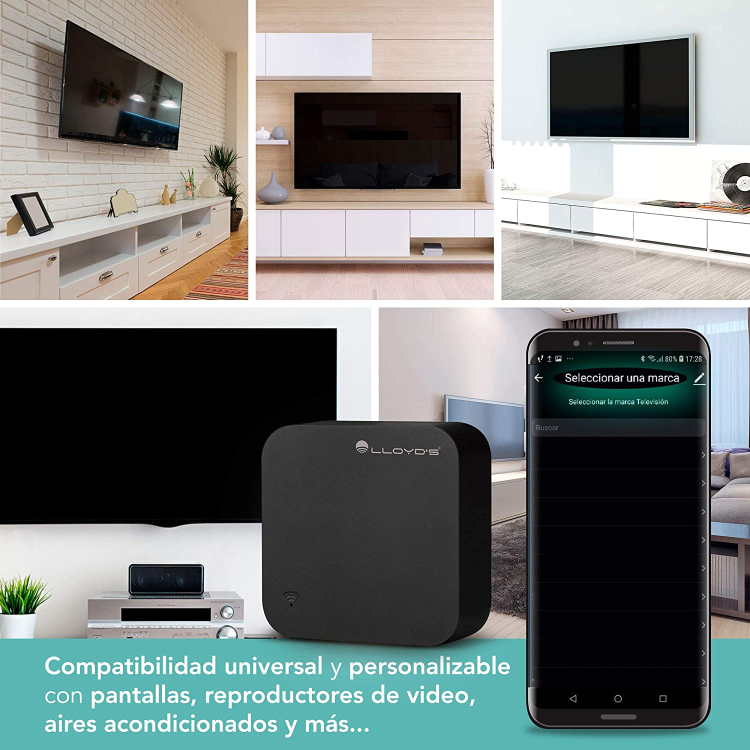 Control Inteligente Universal, Compatible con Alexa