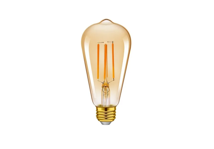 Foco Edison Vintage Led 4w Luz Cálida E27 5 Focos