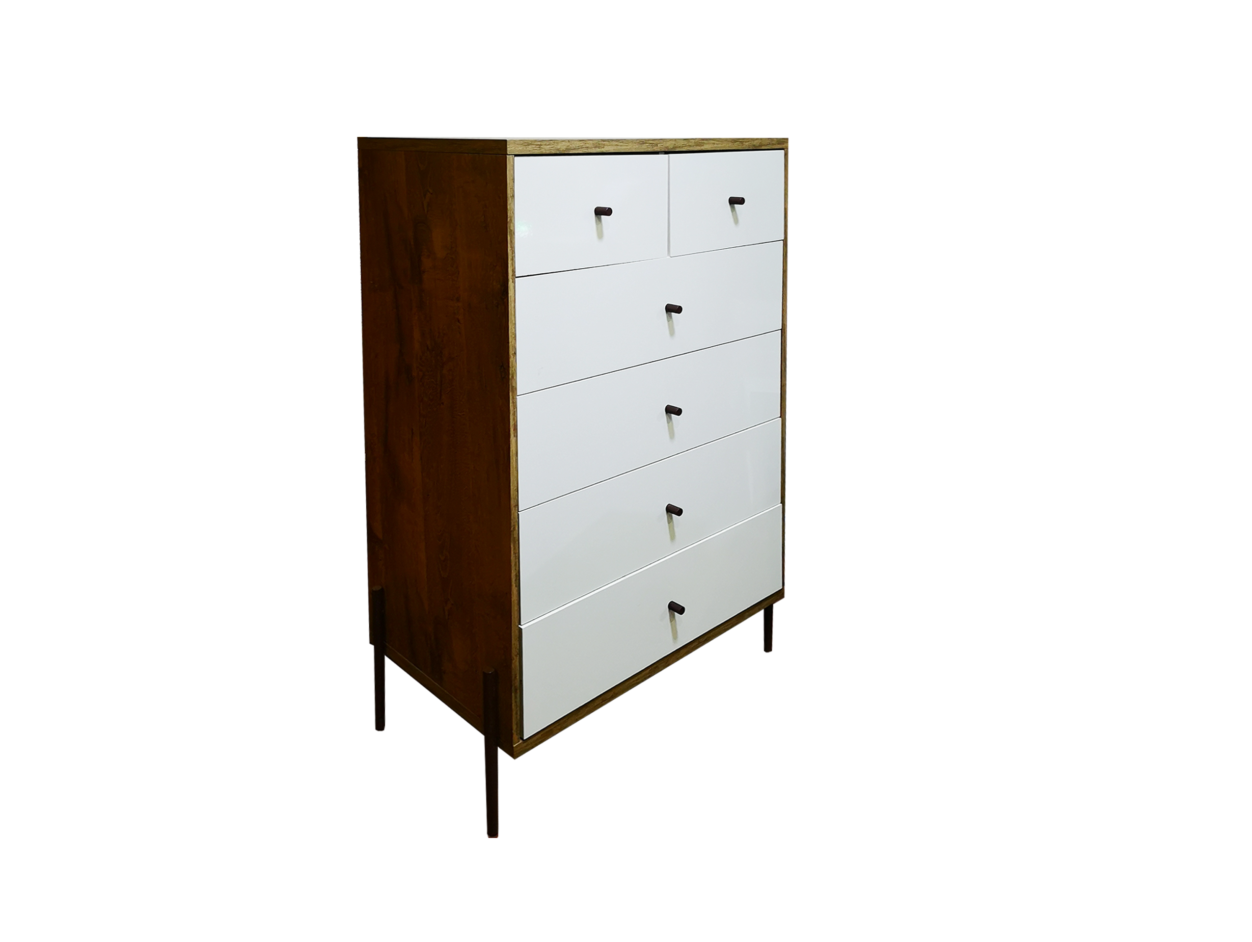 Cómoda reinicia 21 muebles vertical cajones blancos Joy.