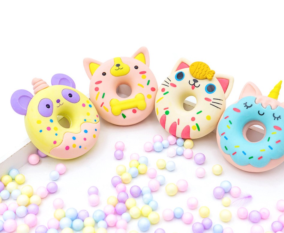 Goma Borrador En Forma De Donita Kawaii 3d Figura 1Pza