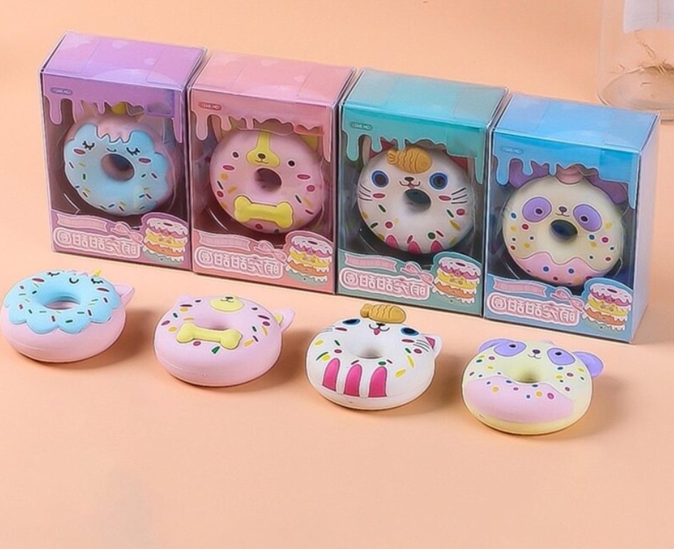 Goma Borrador En Forma De Donita Kawaii 3d Figura 1Pza