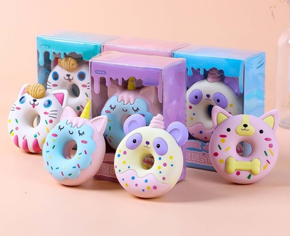 Goma Borrador En Forma De Donita Kawaii 3d Figura 1Pza