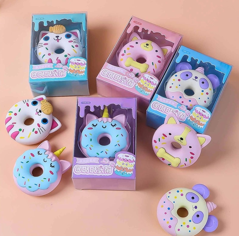 Goma Borrador En Forma De Donita Kawaii 3d Figura 1Pza