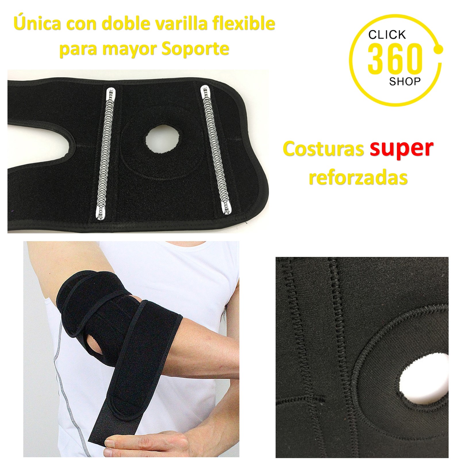 Codera Deportiva Unitalla Ajustable De Compresion Con Iman