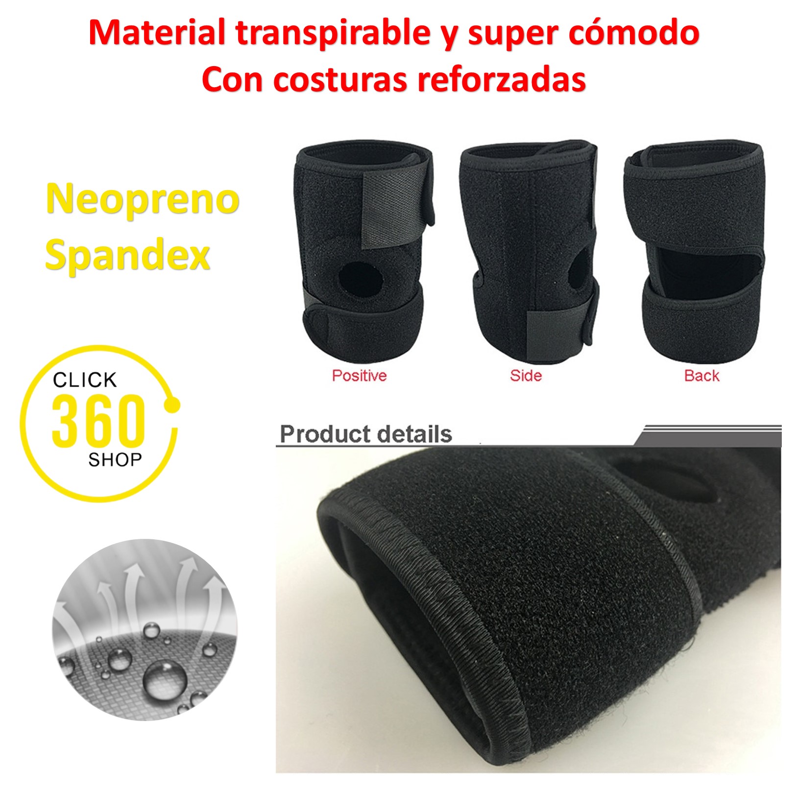 Codera Deportiva Unitalla Ajustable De Compresion Con Iman