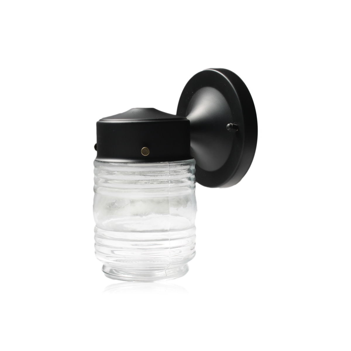 Lámpara Exterior Arbotante Vaso Negro E26 1L