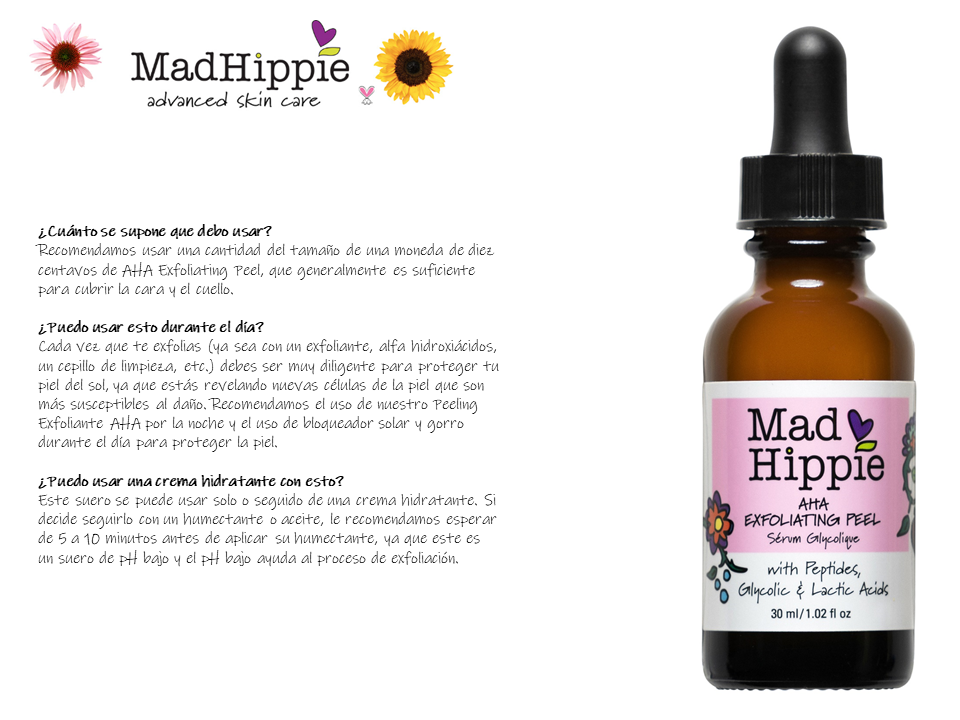 Mad Hippie Suero Exfoliantes Con Ácido Hialurónico (Aha Exfoliating peel)