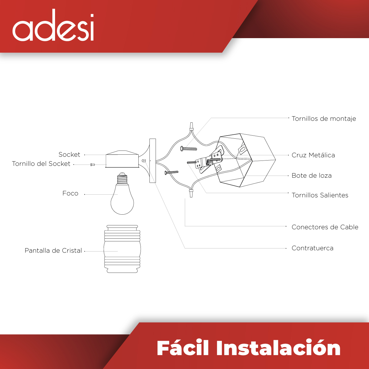 Lámpara Exterior Arbotante Vaso Blanco E26 1L