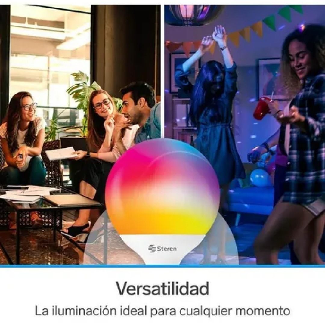 Steren Shome-122 Foco Led Wi-fi Multicolor, 15 W