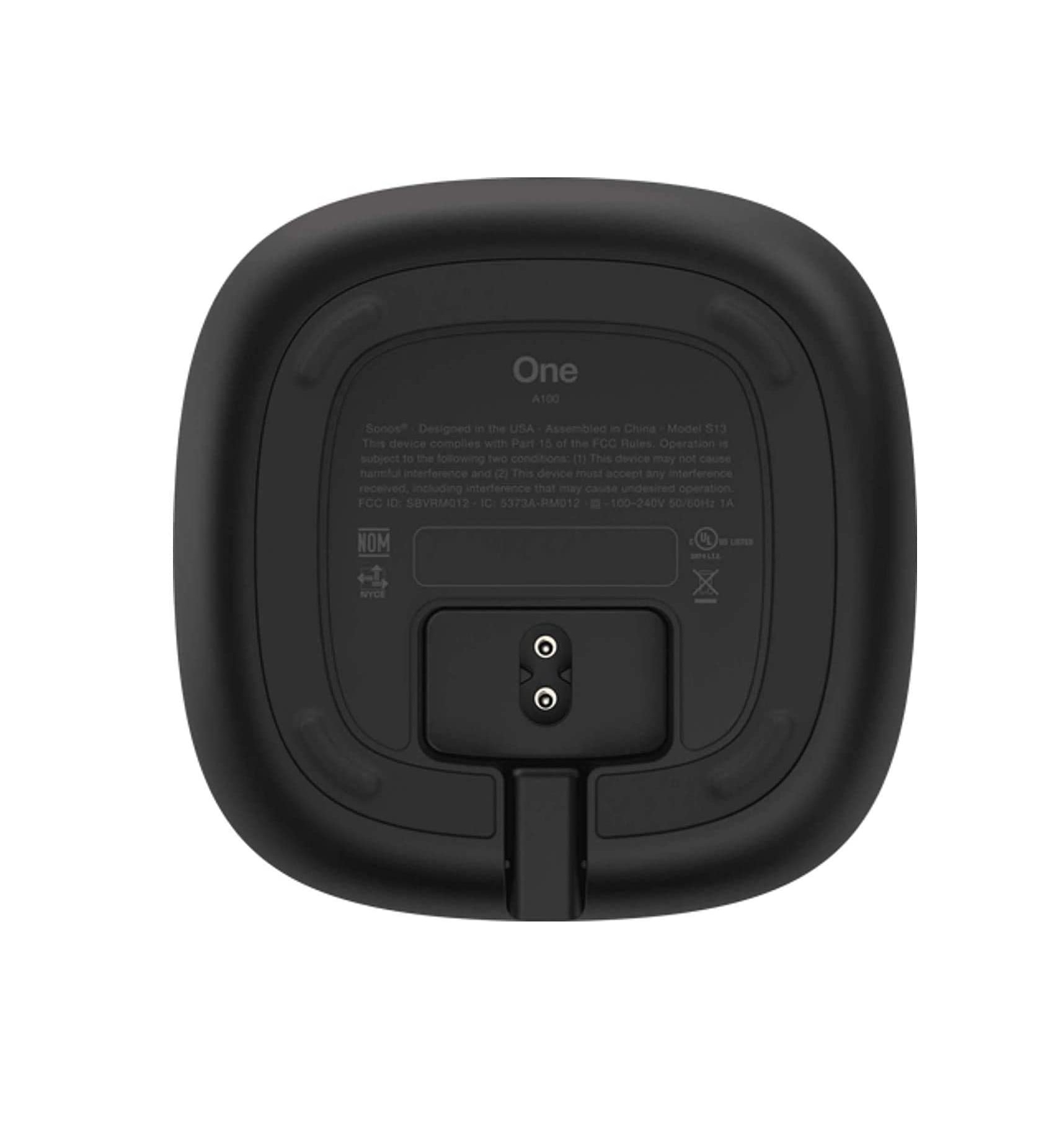 Poderosa bocina inalámbrica e inteligente Sonos One Generación 2 ONE-GEN2-NEG controlada por voz con Amazon Alexa y Asistente de Google NEGRO de alta potencia