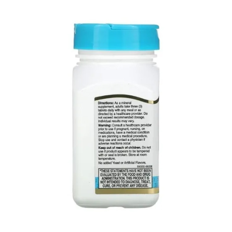 Calcio Magnesio Zinc + Vitamina D3 Century 21st con 90 Tabletas Ayuda Huesos 