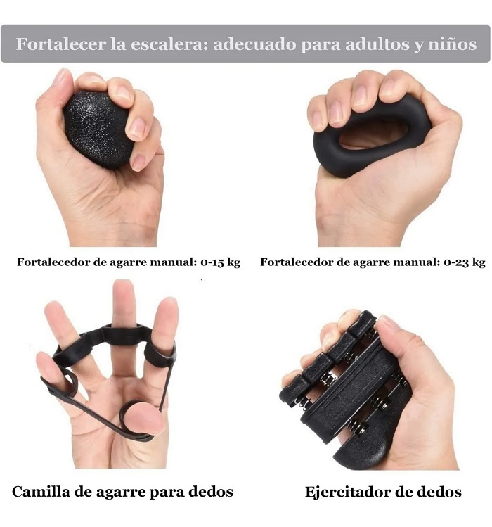 Kit Fortalecedor De Agarre De Mano 5 pz.