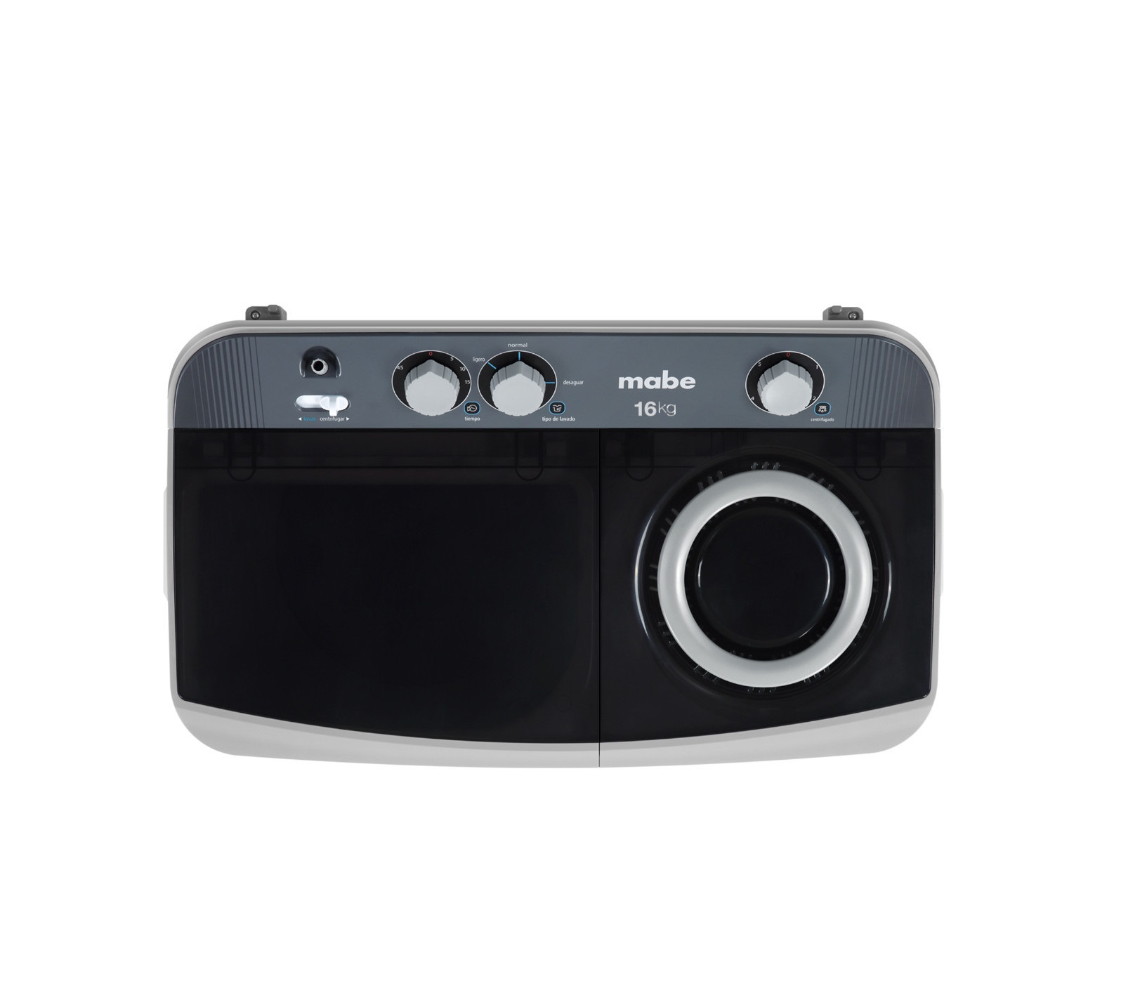 Lavadora Semiautomática Doble Tina 16 Kg LMDX6123PBAB0 Mabe