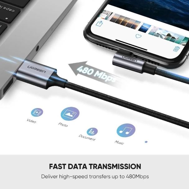 Cable Cargador Lightning Apple Mfi Certificado De 90