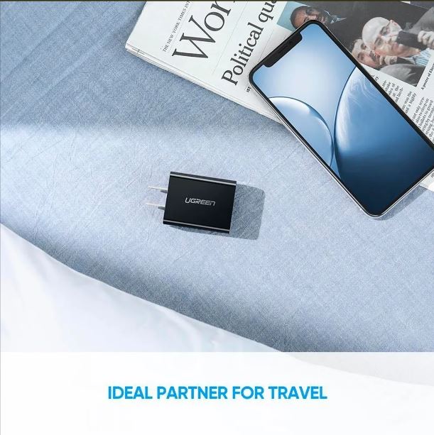 Ugreen Cargador Quick Charge 3.0 Tipo Especial De Viaje, 18w