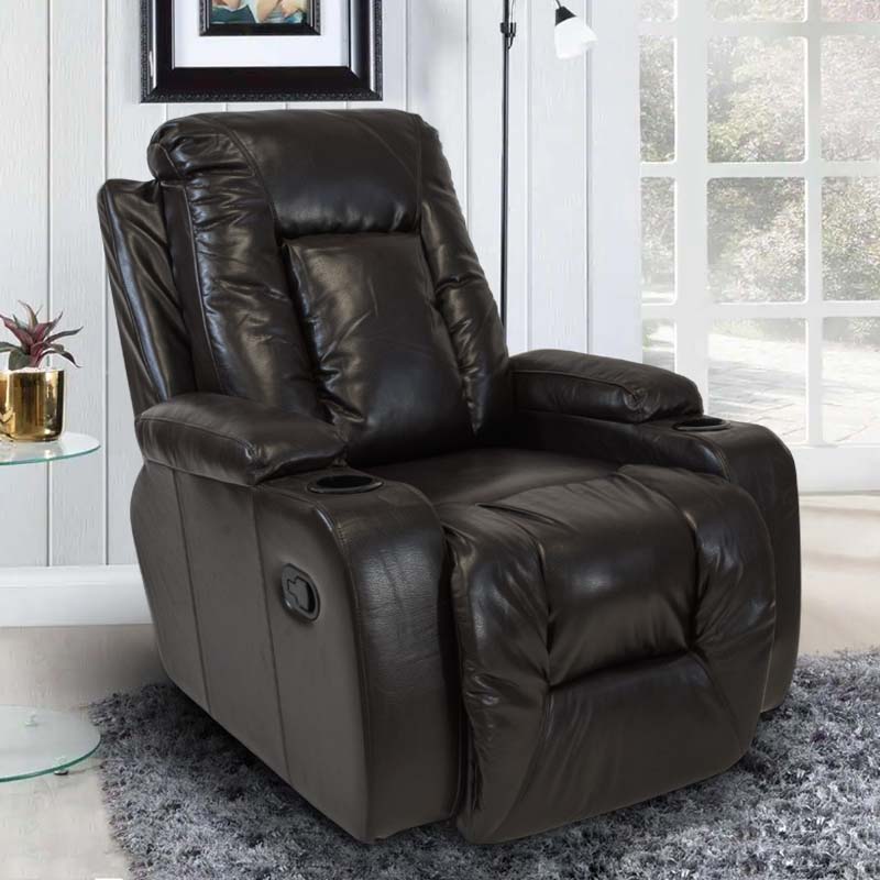 Reclinable Tahary  Color Chocolate con Portavasos