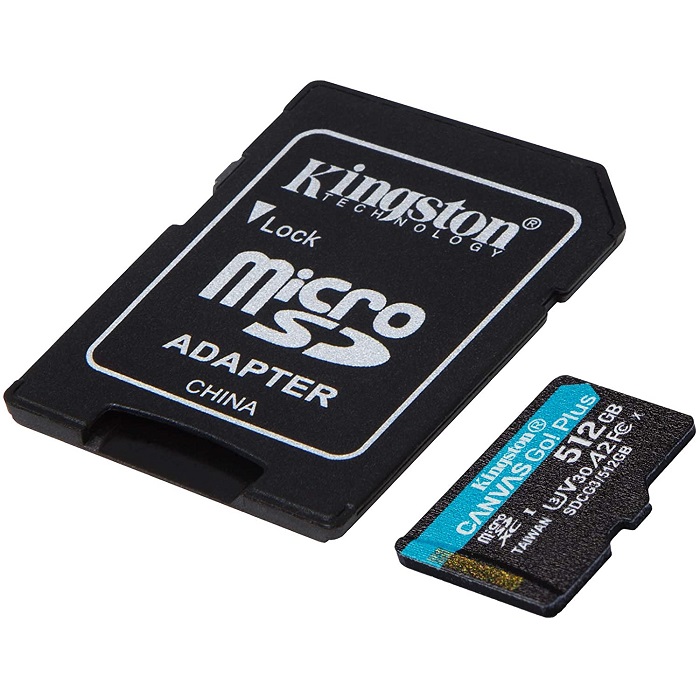 Memoria MicroSD 512GB Kingston SDXC Clase 10 Canvas Go! Plus Con Adaptador SDCG3/512GB