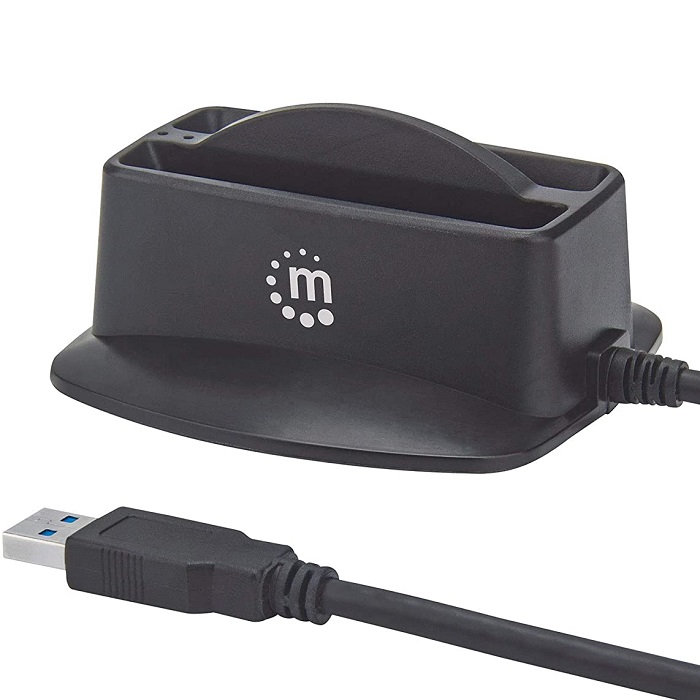 Docking Station Manhattan Base Dual Para Discos Duros Y SSD 2.5 SATA a USB 3.0 151955
