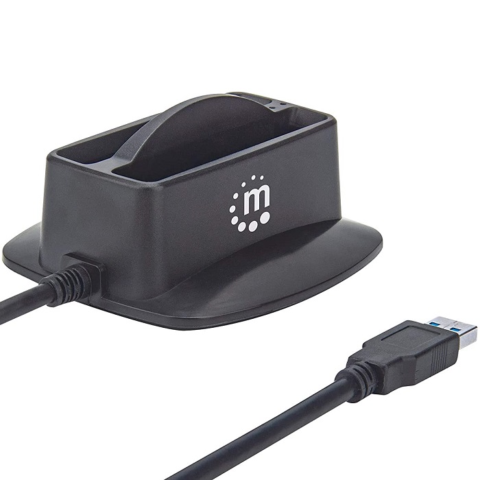 Docking Station Manhattan Base Dual Para Discos Duros Y SSD 2.5 SATA a USB 3.0 151955