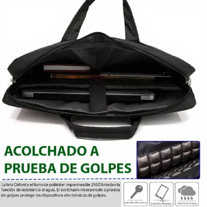Maletín Portafolio Laptop 15.6 Pulgadas Negro