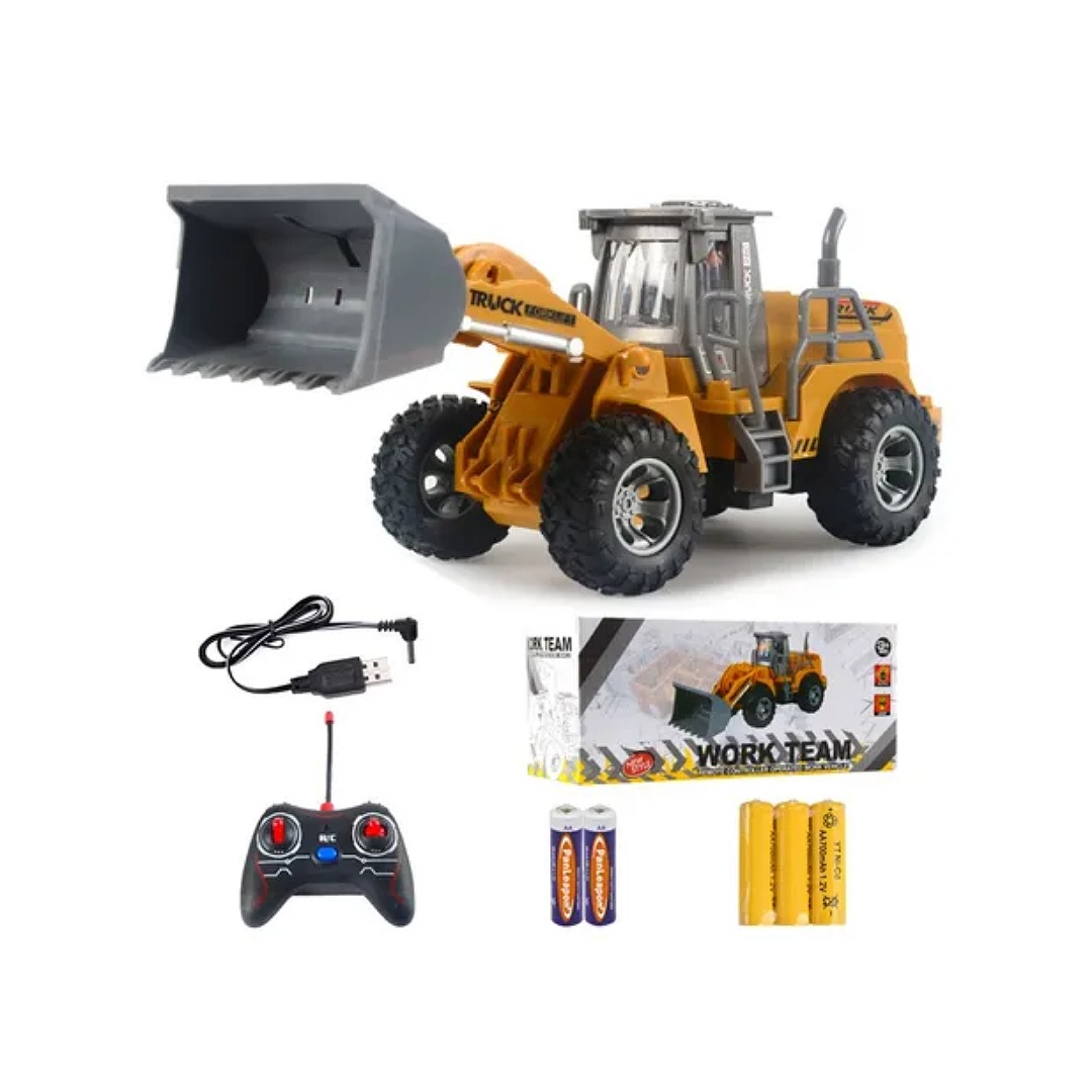 Topadora Excavadora Control Remoto Niños Rc Juguete Y Regalo
