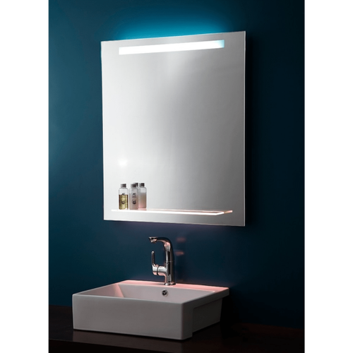 Espejo Repisa Baño Diseño Color Elección Tamaño 60 X 80 Cm