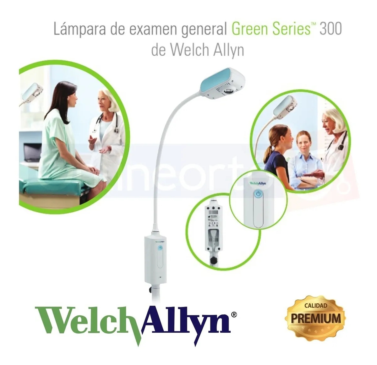 Lámpara De Pedestal Examen Diagnostico Gs 300 Welch Allyn