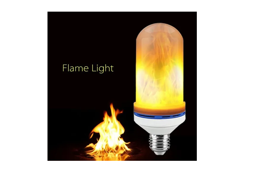 Foco Led 5w Flama Vela Decorativa Con Movimiento Entrada E27