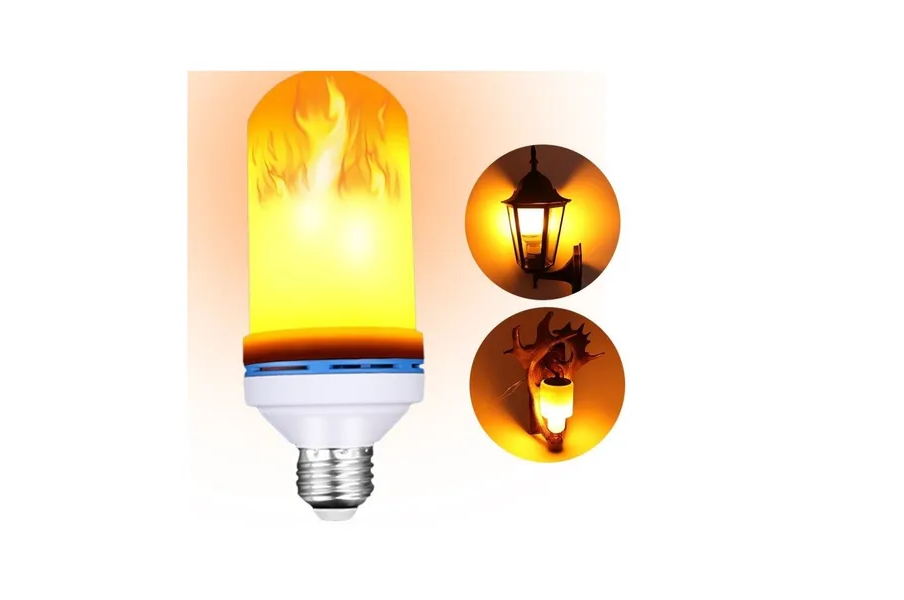 Foco Led 5w Flama Vela Decorativa Con Movimiento Entrada E27