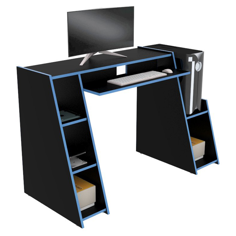  Escritorio Moderno Gamer Plus Afa Neg-Azul