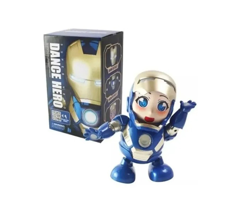 Robot Bailarín Juguete Bailarín Dance Hero IronWoman Rescue Avengers Con Luz Y Sonido
